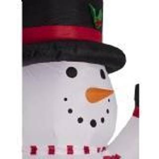 Oppustelig snemand med LED lys 240 cm