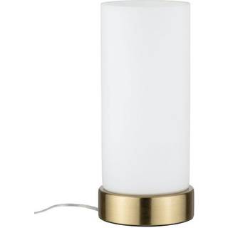 Paulmann bordlampe Pinja messing/opal