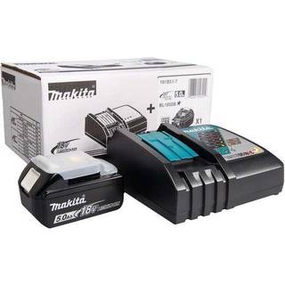 Batteri Makita 191B51-7; 18 V; 5,0 Ah + lader DC18RC