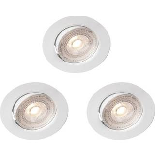 Llitt Sara 230V Dimbar downlight spotlight 3000K 400lm IP44 3-pack Vit