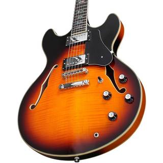 Sire Larry Carlton H7 Vintage Sunburst Halvakustisk guitar (Så godt som nyt)