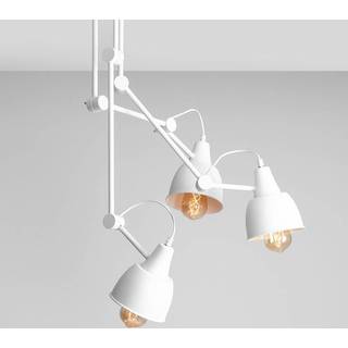 Loftlampe 814, justerbar, 3 lyskilder, hvid