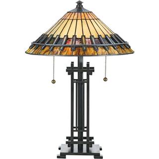 Chastain bordlampe med skærm i Tiffany-stil