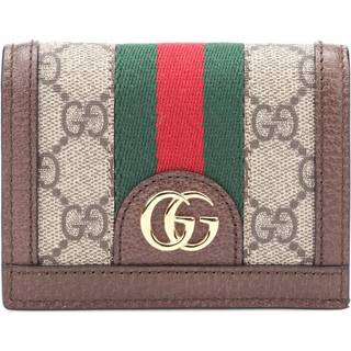 Gucci Ophidia GG leather wallet - brown - One Size