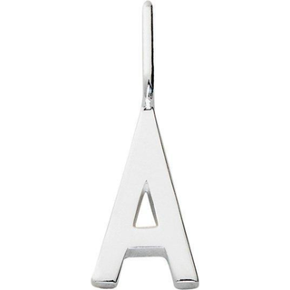 Design Letters smykkevedhæng 10 mm sølv bogstav - A-Z Y