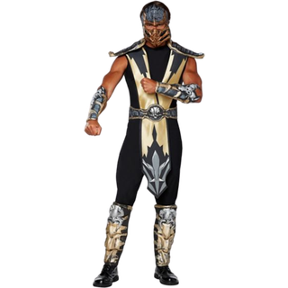 Mortal Kombat Scorpion kostume voksen X-Large 44-46