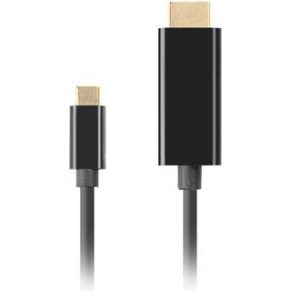 Lanberg USB-C til HDMI Kabel 4k 60Hz Sort - 0.5m