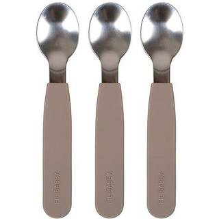 Filibabba Silicone spoons 3-pack - Warm Grey