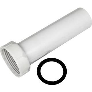 12 cm dykrør for pungvandlås i hvid 1 1/4" x 32 mm