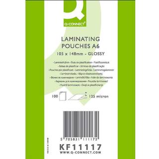 Q-connect lamineringslommer A6 125 mic