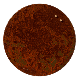 Cirkel 35 cm. Magnetisk metaltavle. Rusten