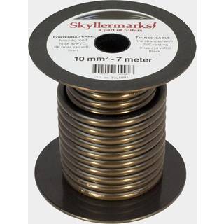 Fortinnet kobberkabel Skyllermarks RK, rund, enkeltledet, 10 mm², 7 meter, sort