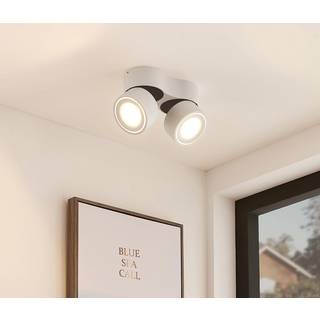 Arcchio LED-loftspot Rotari, hvid, 2 lyskilder, 1640lm