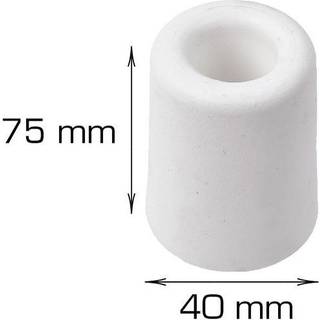 Dørstopper Ø40 x H75 mm hvid plast