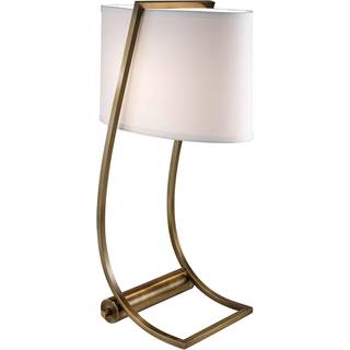 FEISS Bordlampe Lex, Bronze/messing, Stue/spisestue, Tekstil/stof/silke, Moderne