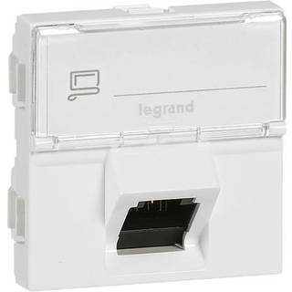 Legrand Mosaic data rj45 cat-6a stp 2m 45° hvi