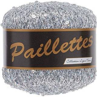 Lammy Paillettes 401 Indhold: 75% Polyester, 25% Pailletter Vægt/længde: 25 g = 325 meter Anbefalede pinde: 3.00 mm Strikkefasthed:10 cm x 10 cm = 35 m x 45 r Håndvask ved 30°C / Tørres fladt / Tåler ikke strygejern .
