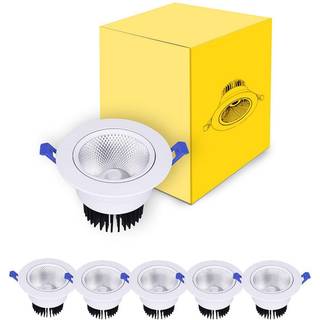 Fordelspakke 6x LED downlight Runde Vipbar 15W 1200lm 60D - 930 varm hvid | 135mm - Udsnit 110mm - UGR <19
