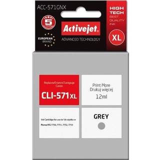 ActiveJet Supreme ACC-571GNX - grey - ink cartridge (alternative for: Canon CLI-571GXL) - Blækpatron Grå