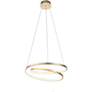 Design pendellampe guld 55 cm inkl. LED dæmpbar - Rowan