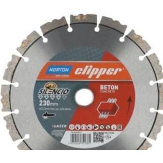 Norton Clipper diamantklinge 230x22.23mm til armeret beton og byggematerialer samt støjfølsomme områder