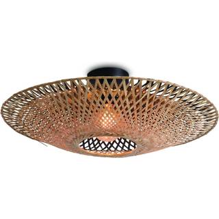 GOOD & MOJO Kalimantan loftslampe natur, Ø 44cm