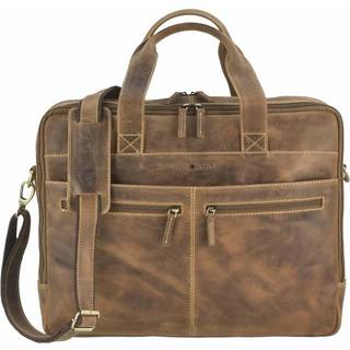 Businesstasche mit Notebookfach Vintage Leder | Greenburry.de 1572