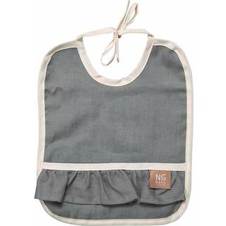 NG Baby Hagesmæk Linned Med Flæse Petrol Green One Size      Unisex