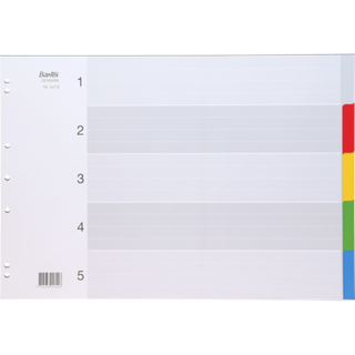 Bantex Strong-Line faneblade A3 tværformat 5 faner
