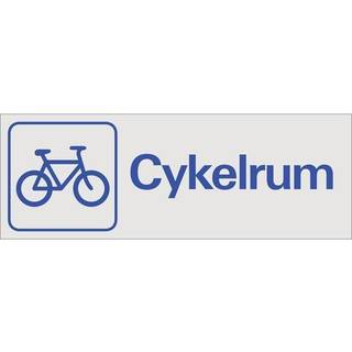 Skilt Cykelrum, 225 x 80 mm
