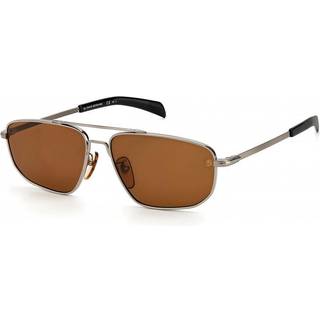 David Beckham DB 7049/G/S 6LB/70 59 Solbriller Mænd Grå - Ruthenium Grey - 59mm