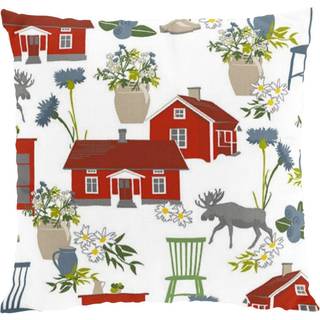Arvidssons Textil Strövtåg pudebetræk 47x47 cm Rød
