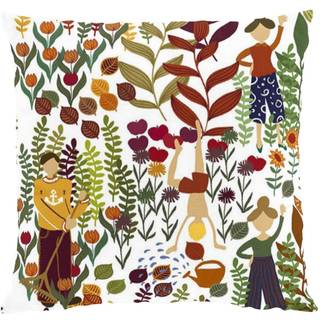 Arvidssons Textil Trädgård pudebetræk 47x47 cm Rust