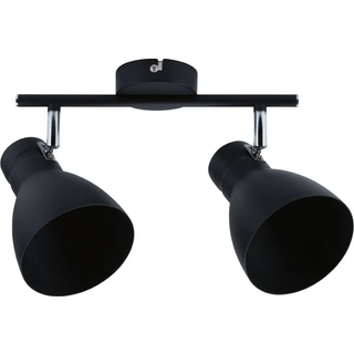 Paulmann Davy loftlampe, sort, 2 lyskilder