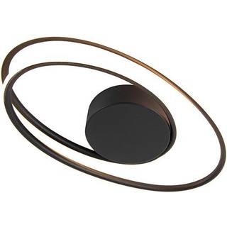 Design loftslampe sort inkl. LED 3-trins dæmpbar - Rowan