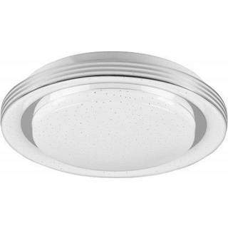 LED-loftslampe Atria, Ø 27 cm, hvid, plast, CCT