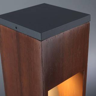 Paulmann Trabia LED-sokkelampe i træ, højde 60 cm
