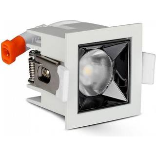 Outlet: V-Tac 4W LED downlight - Hul: 4,5x4,5 cm, Mål: 5,5x5,5 cm, UGR19, RA90, Samsung LED chip, 230V - Dæmpbar : Ikke dæmpbar, Kulør : Varm