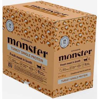 Monster Cat Pouches Adult Turkey - 8x85 g