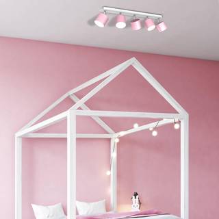 Loftspot Cloudy med 5 lyskilder, rosa