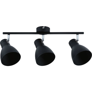 Paulmann Davy loftlampe, sort, 3 lyskilder