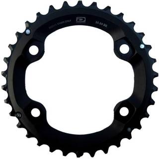 Shimano Drev Fc-M6000-2 Be 96 Bcd 2 X 10 Gear 34T Sort