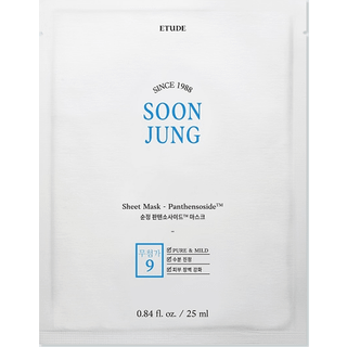 ETUDE SoonJung Panthensoside Fugtgivende og lindrende sheetmaske 25 ml - 25 ml