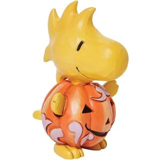 Enesco Peanuts af Jim Shore Halloween Woodstock kl?dt som en gr?skar miniature figur 3,25 tommer flerfarvet