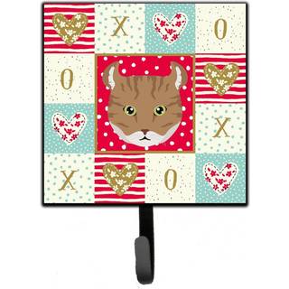 """" Caroline's Treasures Highlander Lynx Cat Love Leash eller Key Holder Hooks Multicolor """"