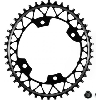 Absolute Black oval klinge til gravel, 48t, ø110, 4huls, Grå