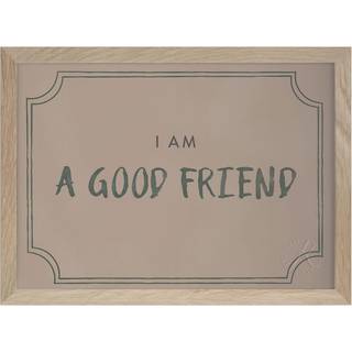 Kunskapstavlan® Good Friend Diploma Plakat A4 - Plakater Papir Dusty Rose - 7347