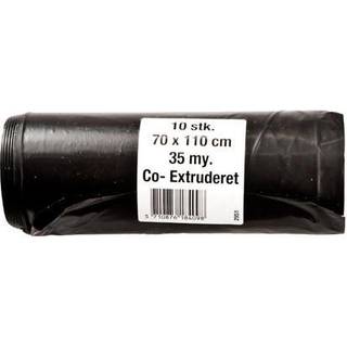 20 x ML affaldssække 100L 70x110cm 35my sort 10stk