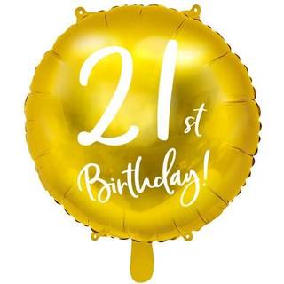 Guld folieballon 21 år