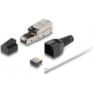 Delock RJ45 Cat 6a til LSA - m/støvlåg - Værktøjsfri